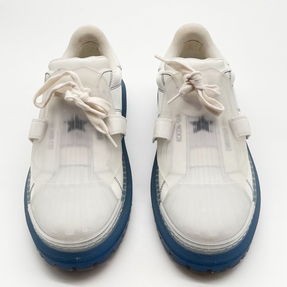 Christian Dior Dior-ID Clear Rubber Platform Sneakers White & Deep Blue EU 40.5 - Picture 9 of 14